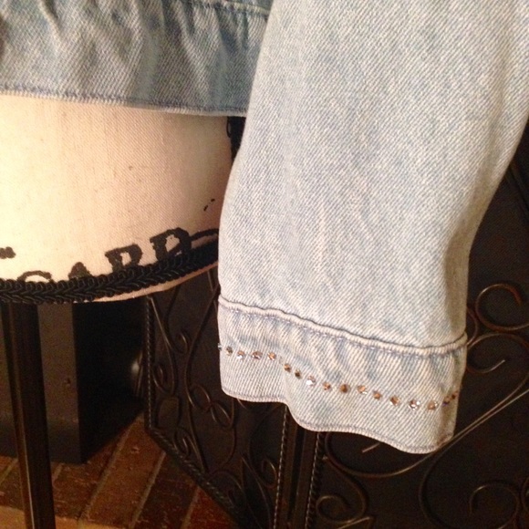 ❤️Christine  Alexander Swarovski  Denim Jacket - Picture 4 of 8